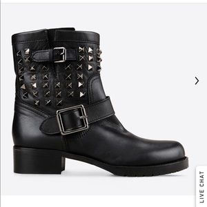 Valentino Rockstud Moto Boot 37 NEW